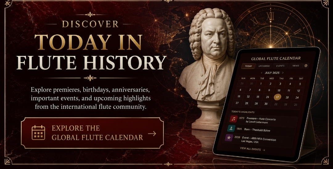 Today in Flute History — explore the Global Flute Calendar